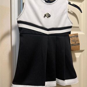 Black and White Cheer Dress